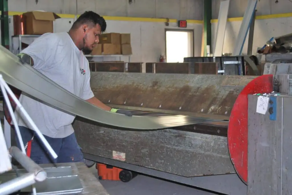 A sheet metal production working refining sheet metal